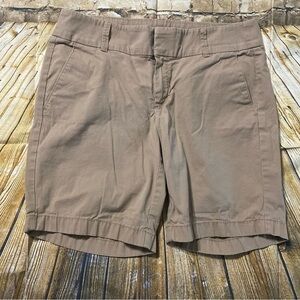 J Crew Beige Khaki Frankie 8” Chino Cotton Stretch Bermuda Shorts